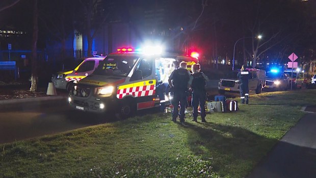 Residents at an apartment block on the same street told 9News they heard gunshots ring out