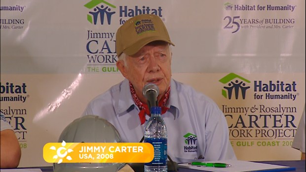 Getaway guests Jimmy Carter