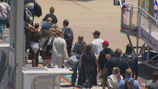 A QantasLink flight bound for Port Lincoln was forced to turn around twice this morning.