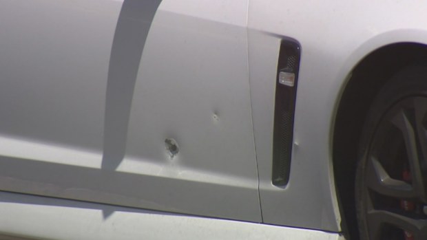 A young couple is lucky to be alive after surviving a hail of bullets at Keilor Lodge in Melbourne's north-west.