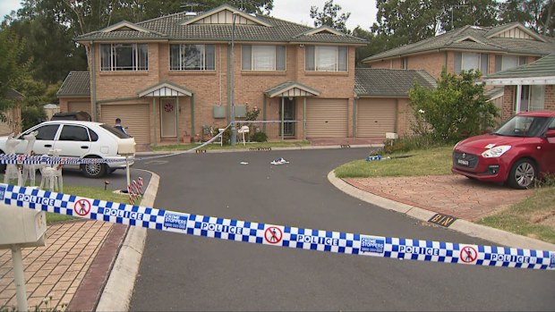 The woman is now fighting for life in hospital after an alleged domestic violence incident in Narellan Vale, Sydney