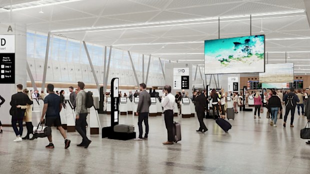 New body scanners are set to speed up the security process at Sydney's Domestic Airport as redevelopment plans are announced for the T2 Terminal.