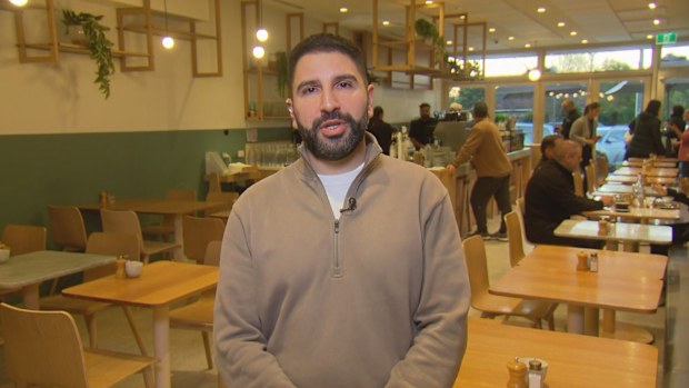 Cafe owner Tony Rabie admitted the accident was "terrifying" to witness.