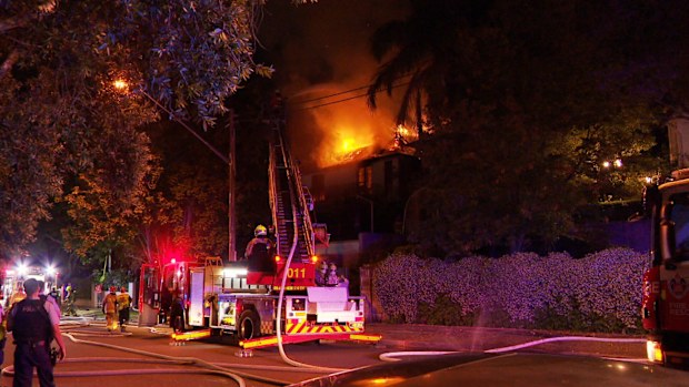 A fire tore through a Centennial Park home last night.