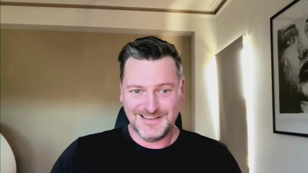 Tristan Brunsdon was among the nine terrified passengers on board and was celebrating his 41st birthday with his partner.