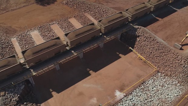 A worker has died after being struck by a train at a BHP site in northern Western Australia.