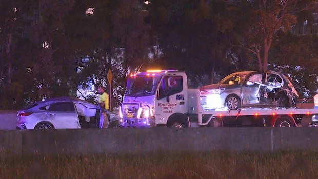 Multiple injured in a three car crash in Western Sydney