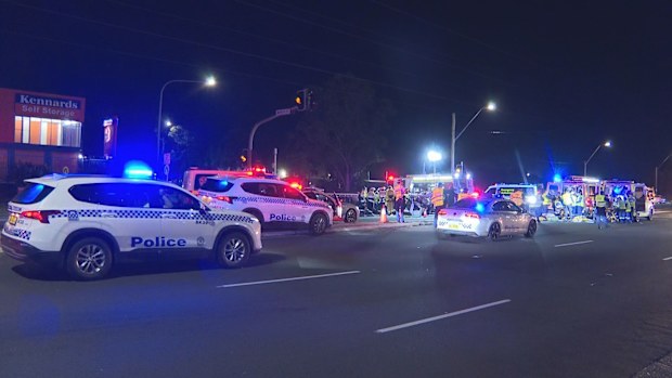 A teenager has died and his family have been seriously injured after two cars collided in Sydney's south-west. 