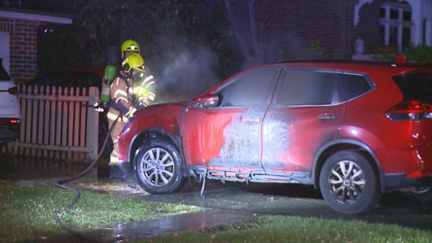car fire