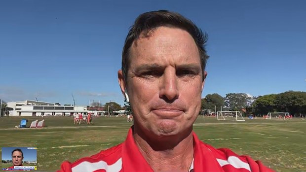 Mackenzie Arnold's high school coach John Costello from palm beach Currumbin High School