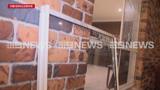 A man has been taken to hospital after two shots were fired at a house in Ipswich