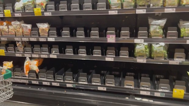 Woolworths spokesperson Sinead Harding said team members are working to get stock onto the shelves "as soon as possible".