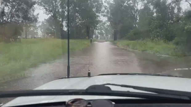 Moisture from a tropical low was dragged across much of central and south-eastern Queensland.