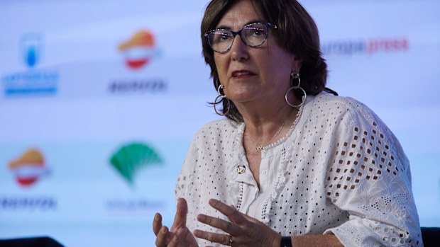 The president of the International Triathlon Federation (ITU) and IOC member, Marisol Casado.