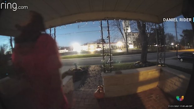 Footage from a home doorbell captures the alleged Waukesha murderer moments after he allegedly crashed into a Christmas parade that killed five people.