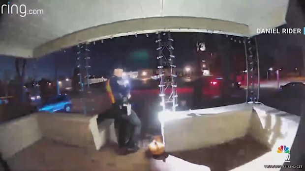 Police arrested Darrell Brooks Jr at the property and asked him to raise his hands.