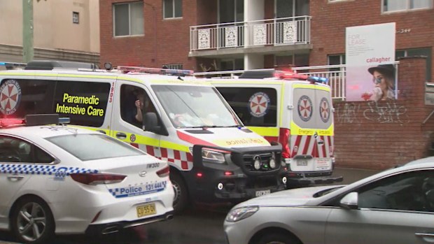 New South Wales Ambulance and police arrived at a unit block in Marrickville where a six year-old boy fell through a window.
