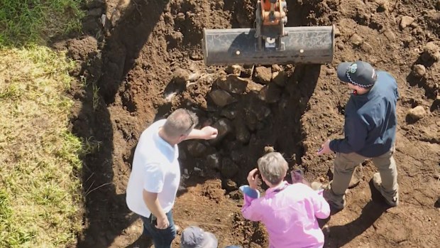Major crime detectives started to dig at the property in Port Lincoln at 9am today, after the backyard was scanned with a ground-penetrating radar yesterday.