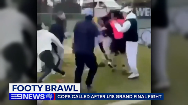 Footy brawl in Werribee