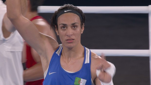 Algerian welterweight Imane Khelif.