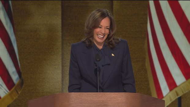 Kamala Harris addresses the Democratic National Convention 2024