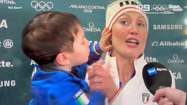 Francesca Lollobrigida and son