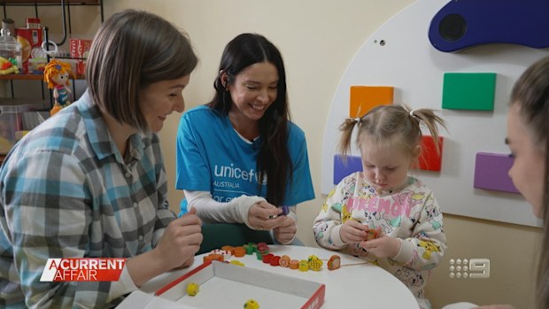 UNICEF Australia Ambassador Erica Packer and son Jackson take A Current Affair behind the scenes of the humanitarian mission to keep Ukrainian refugees.