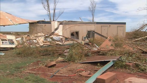 Pardoo Roadhouse and Tavern damage after Cyclone Ilsa made landfall