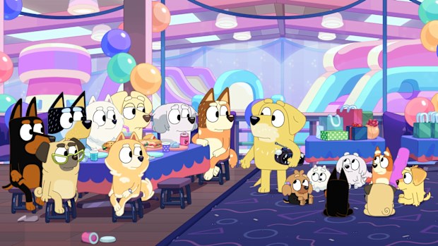 A new episode of Bluey focuses on playing Pass the Parcel at kids' birthday parties