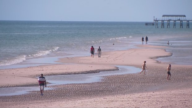 A beach in Adelaide.