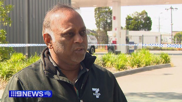 A wild crime rampage came to a crashing end after thieves terrorised a 7-Eleven worker on his first night shift at the store in Melbourne.The thugs smashed into the convenience store on Ashley Street in Braybrook just after midnight.
7-Eleven manager Veera Bandila said the thieves went to the tobacco cabinet, "grabbed a few cigarettes" and put them in a dust bin.