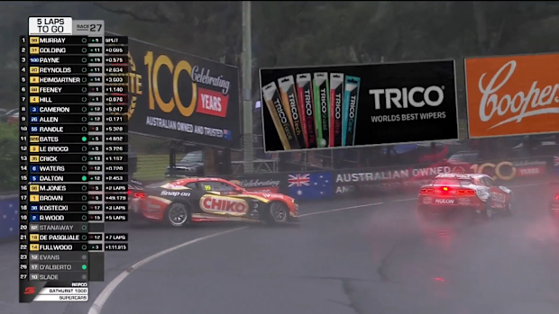 Erebus' Cooper Murray is taken out of contention by James Golding. 