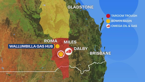 The Taroom Trough is just 300km north of Brisbane.