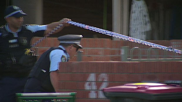 Man shot by police after allegedly wielding meat cleaver at NSW unit block