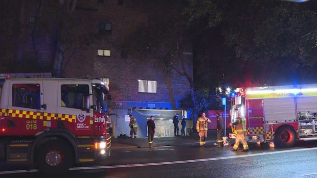 Police are investigating after a driver deliberately drove at an officer with the vehicle later being found set ablaze at Pyrmont