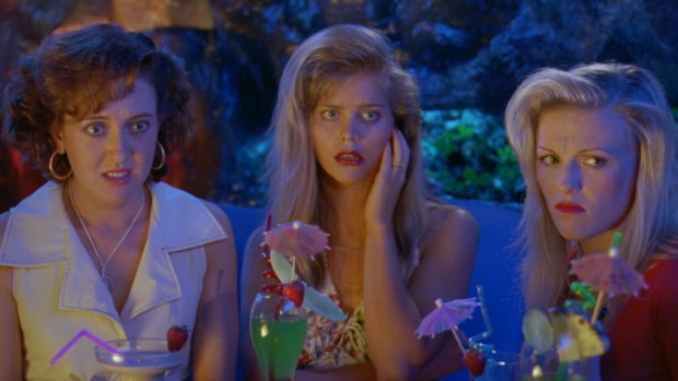 Roz Hammond as Cheryl, Sophie Lee as Tanya and Belinda Jarrett as Janine in Muriel's Wedding