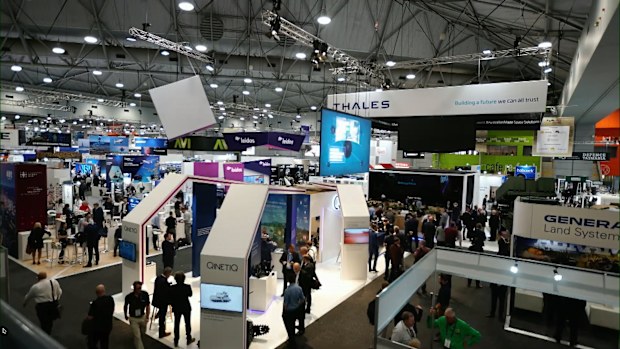 The expo doesn't start until Wednesday.