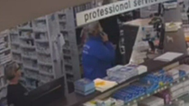 CCTV footage shows the moment a man allegedly attacked customers in the store, before he was arrested by police.