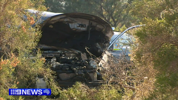 Abbey Sherrif's car after the crash