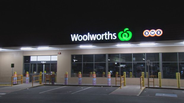 The altercation broke out between the man and two other men just before 7pm outside a Woolworths in St Albans. 
