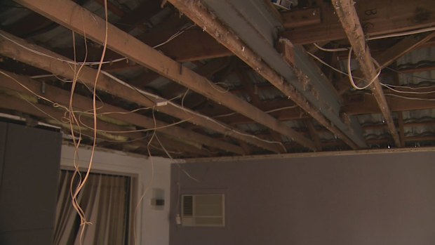 The family said they don't know why the roof of their home collapsed.