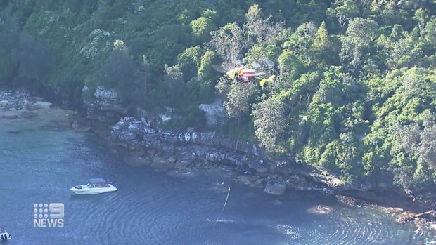 A rescue operation is underway after a suspected boat accident in Middle Harbour.