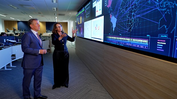 Andrew Probyn inside ASIO headquarters 