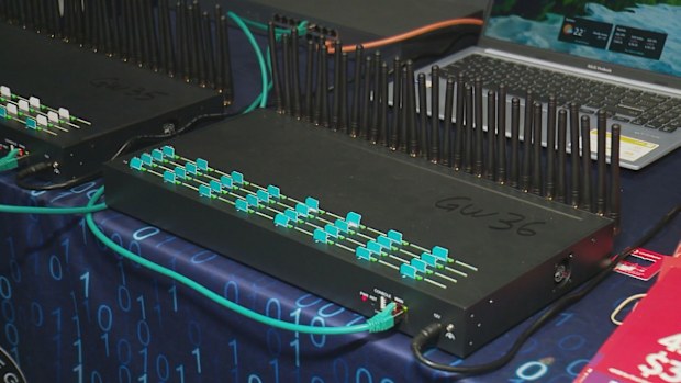 According to police, SIM boxes are behind the influx, which can hold which can hold up to 100 SIM cards and are capable of sending out a text message every two seconds.