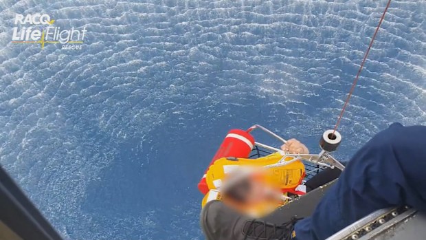 Lifeflight rescuers have told of the relief they felt when they saw the passengers of a light plane crash give them the "thumbs up" from waters off Queensland's Sunshine Coast.