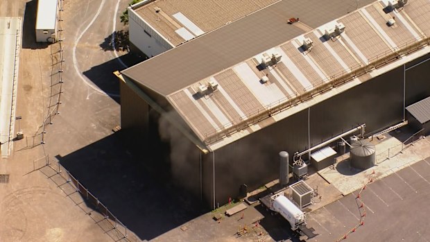 Fire at electrical plant Tomago, NSW.
