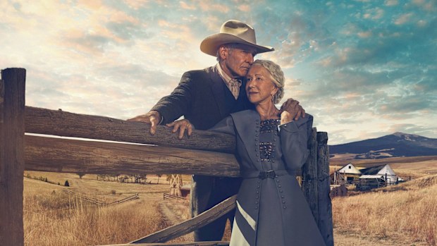 Harrison Ford and Helen Mirren in 1923 on Paramount+