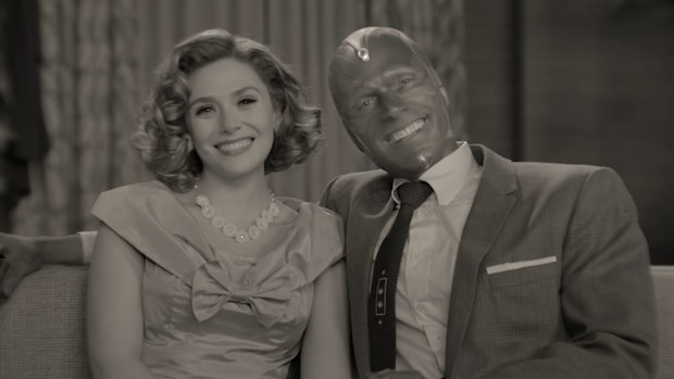 Elisabeth Olsen and Paul Bettany as seen on Marvel's Wandervision. 
