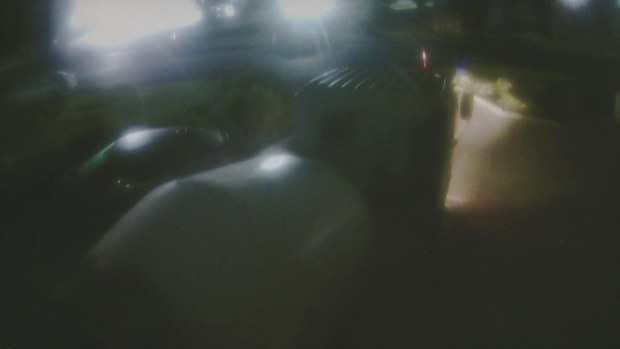 The truck was stolen from a nearby supply store about midnight today.