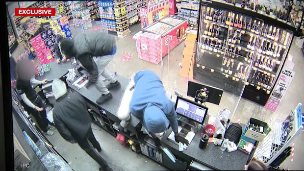 The teens allegedly made off with cash and cigarettes after targetting four stores 